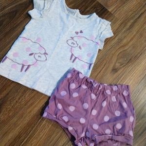 Girls short and t-shirt set